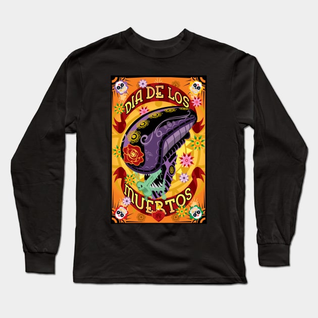 Day Of The Xenomorph Long Sleeve T-Shirt by CuddleswithCatsArt